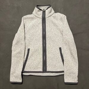 Lululemon Its Fleecing Cold Fleece Jacket Full Zip Heather Gray Women's Size 6